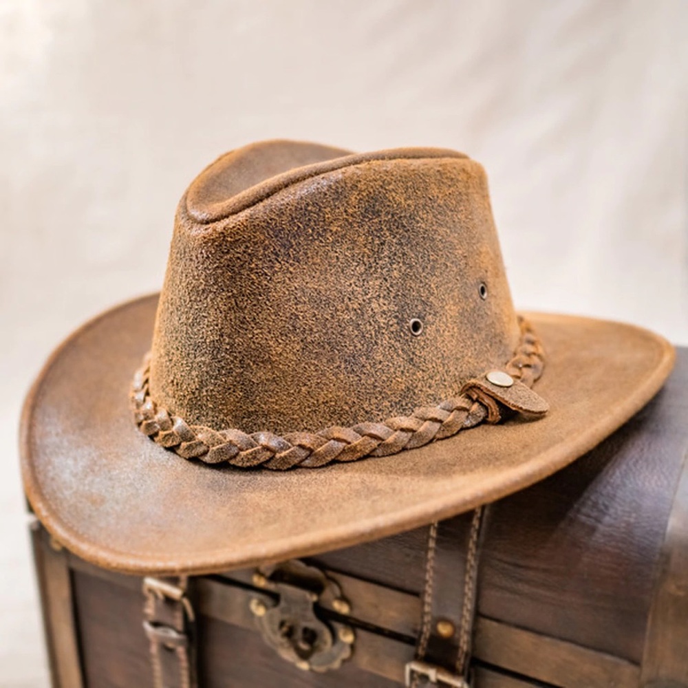 SOLD! Henshel Outback Leather Hat [M]